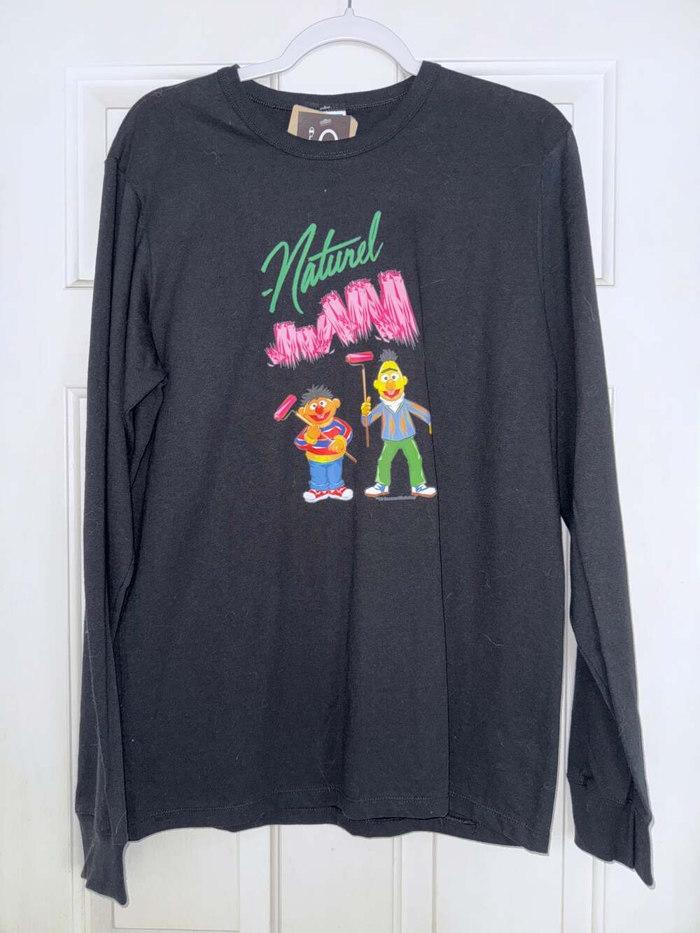 Champion X Sesame Street Natural Bert & Ernie Long Sleeve - size medium